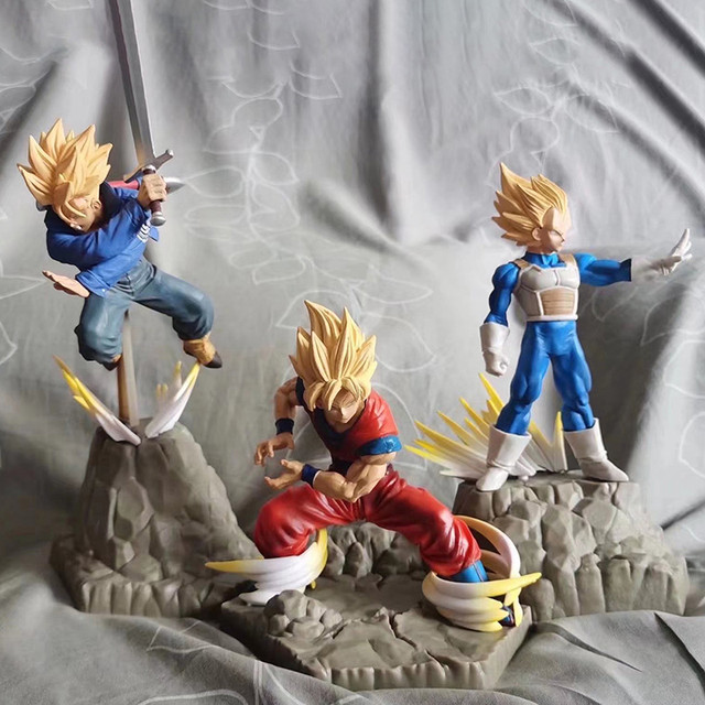 Dragon Ball Z Anime Action Figure, Trunks Goku Filho, Vegeta